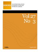 Cover for issue 'Volume 27, Number 3, August 2026' of the journal 'International Review of Research in Open and Distributed Learning'