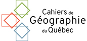Logo for Cahiers de géographie du Québec
