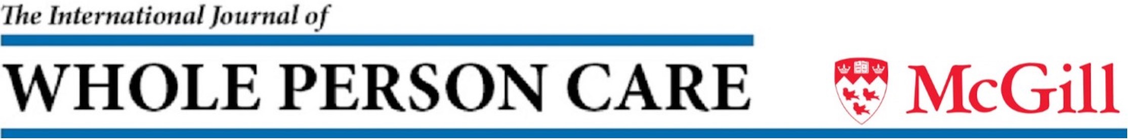 Logo for The International Journal of Whole Person Care